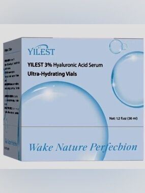YILEST 3% Hyaluronic Acid Serum Ultra-Hydrating Vials (30 count)